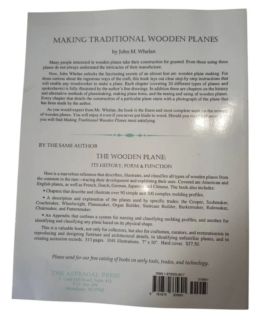 Making Traditional Wooden Planes Paperback John M. Whelan 1996